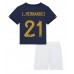 Maillot de foot France Lucas Hernandez #21 Domicile vêtements enfant Monde 2022 Manches Courtes (+ pantalon court)